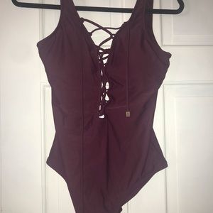 One piece bathing suit